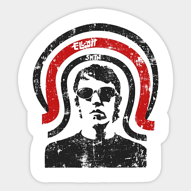 Elliott Smith I love Song Sticker by AksarART